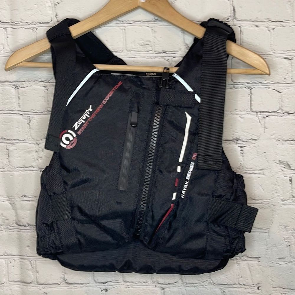 Adult Black Life Jacket Swim Vest Buoyancy Aid Jacket PFD for Kayaking size s/m